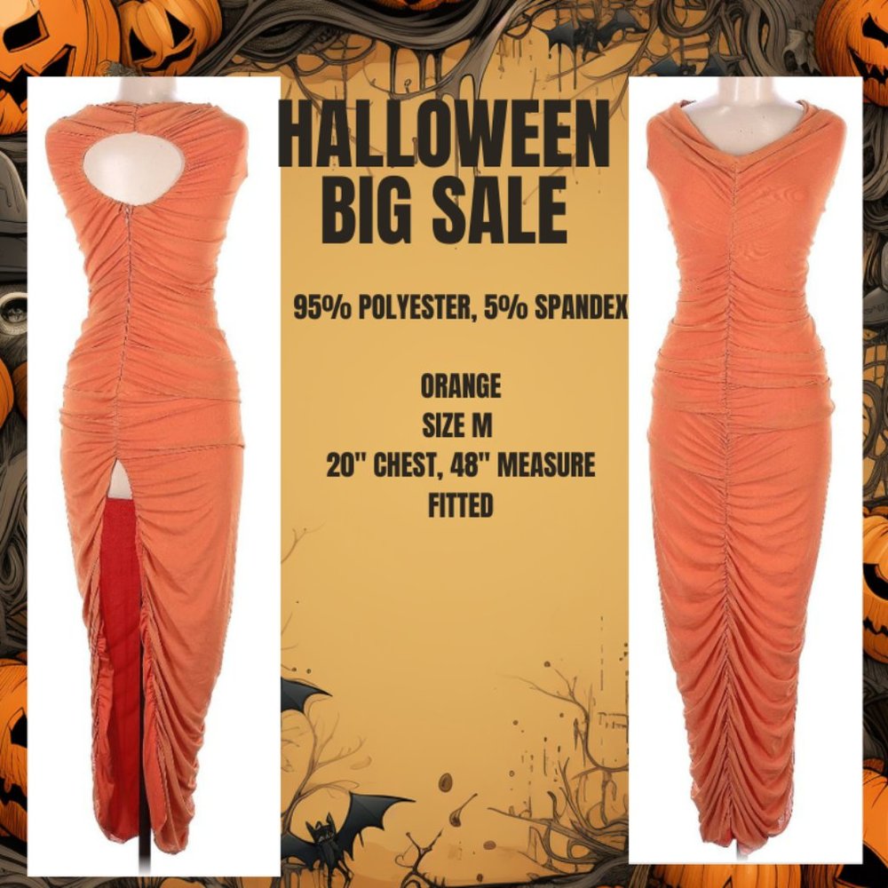 orange dress M